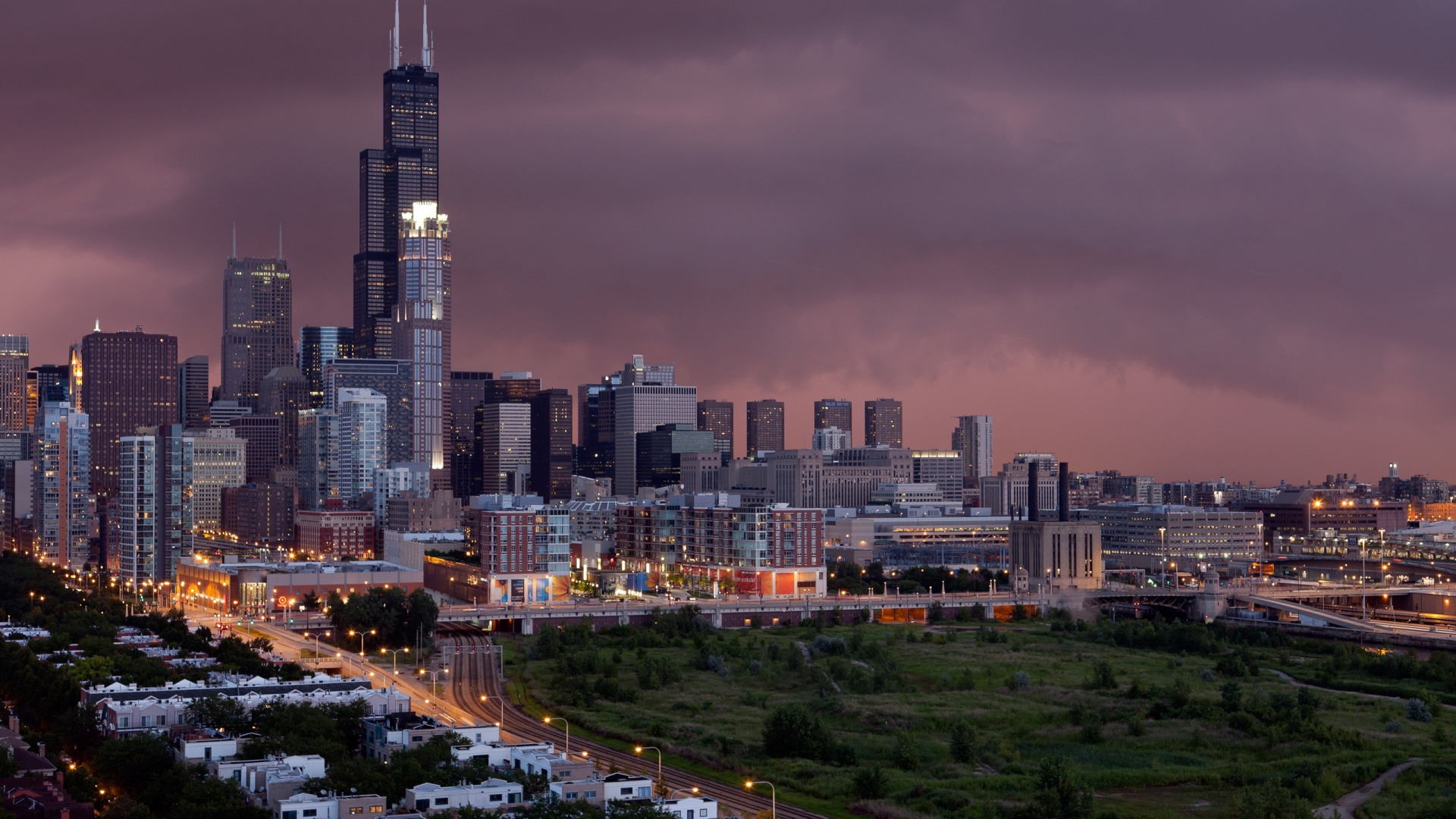City Buildings Under Gray Sky During Daytime. Wallpaper in 1920x1080 Resolution