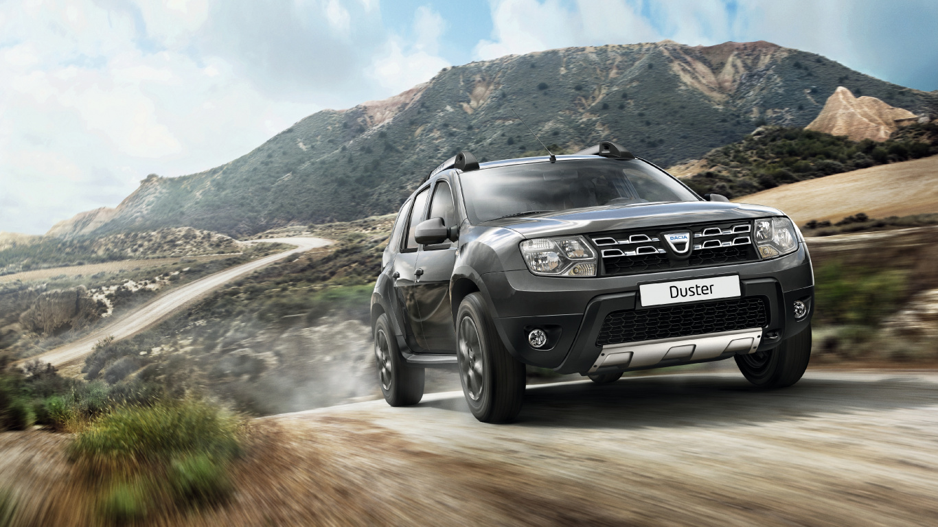 Renault, Dacia Duster, Rally de Regularidad, el Off-road, Rueda. Wallpaper in 1366x768 Resolution