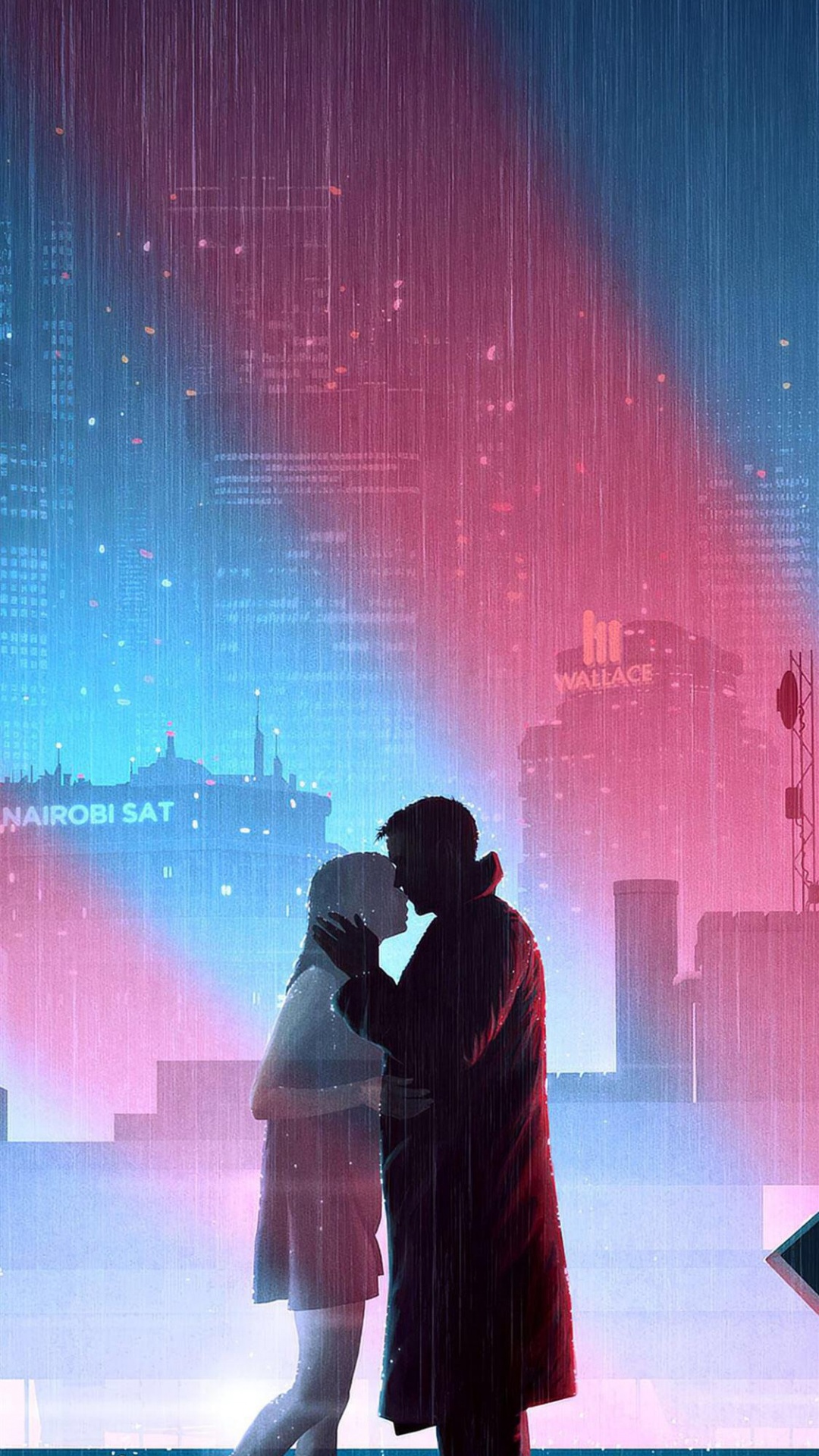 军官K, 紫色的, 手势, 吻, 粉红色 壁纸 1080x1920 允许