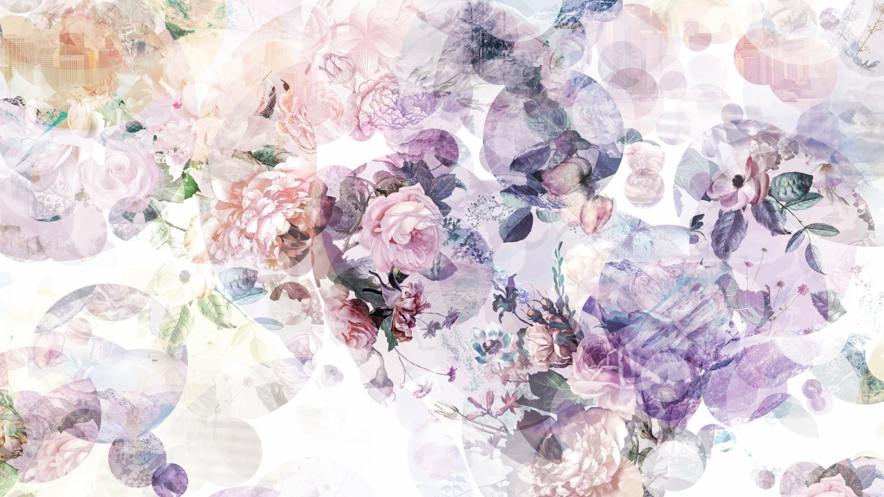 Purple and White Floral Textile. Wallpaper in 1280x720 Resolution