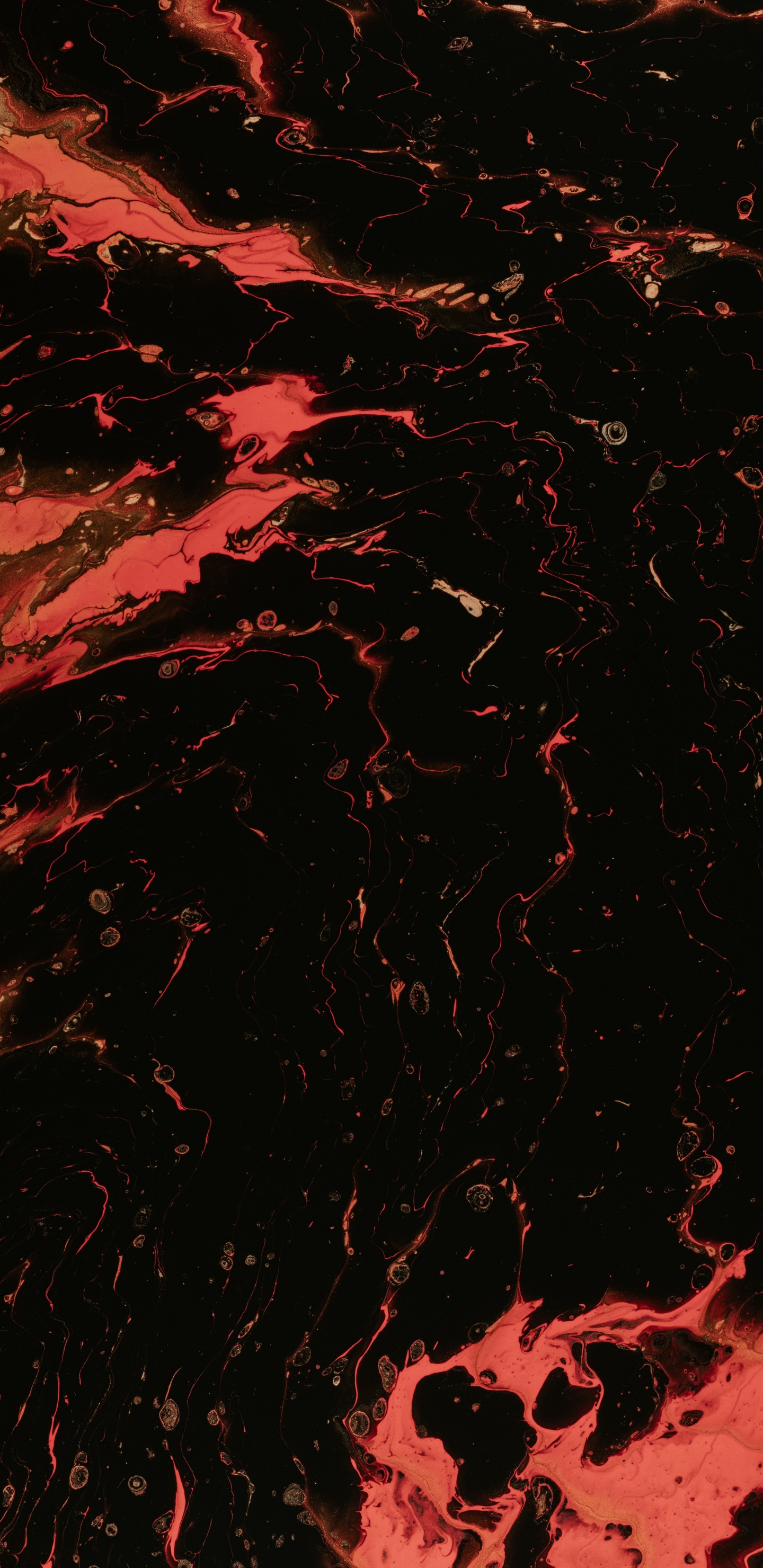Peinture Abstraite Rouge et Noire. Wallpaper in 1440x2960 Resolution