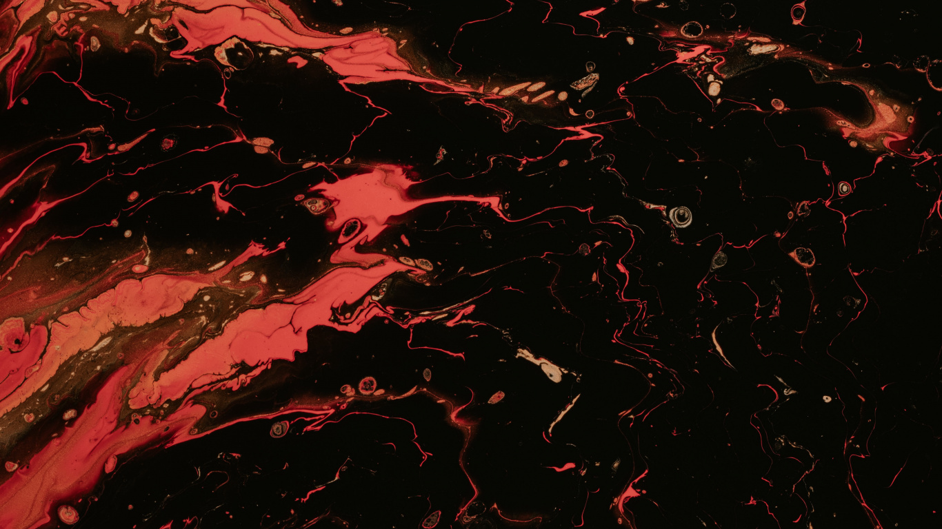 Pintura Abstracta Roja y Negra. Wallpaper in 1366x768 Resolution