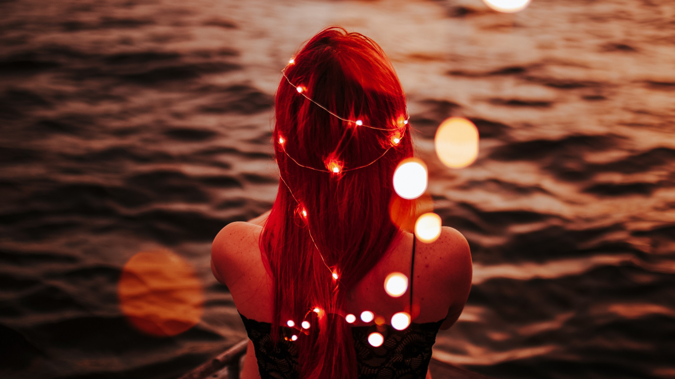 Red, Water, Fun, Heat, Backlighting. Wallpaper in 1366x768 Resolution