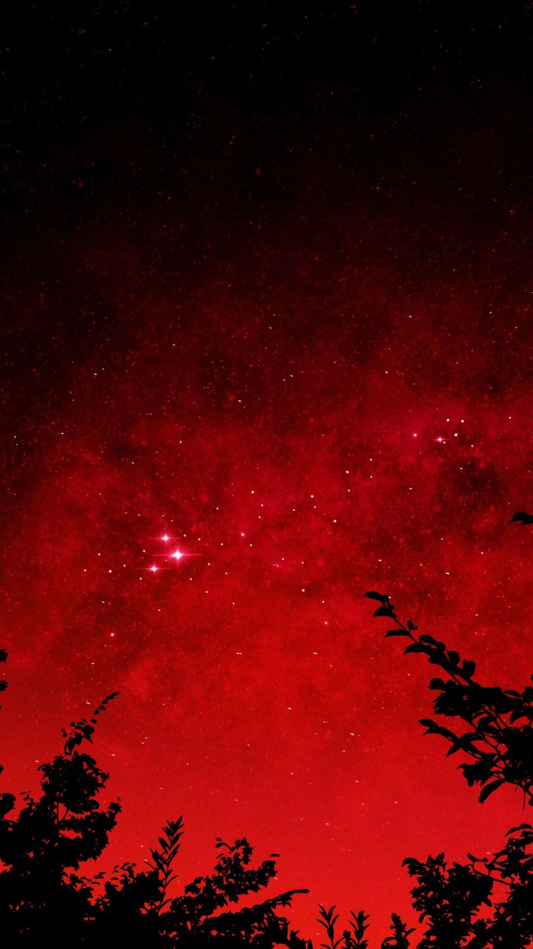 剪影, 植被, 矢量图形, 绘画, 气氛 壁纸 1080x1920 允许