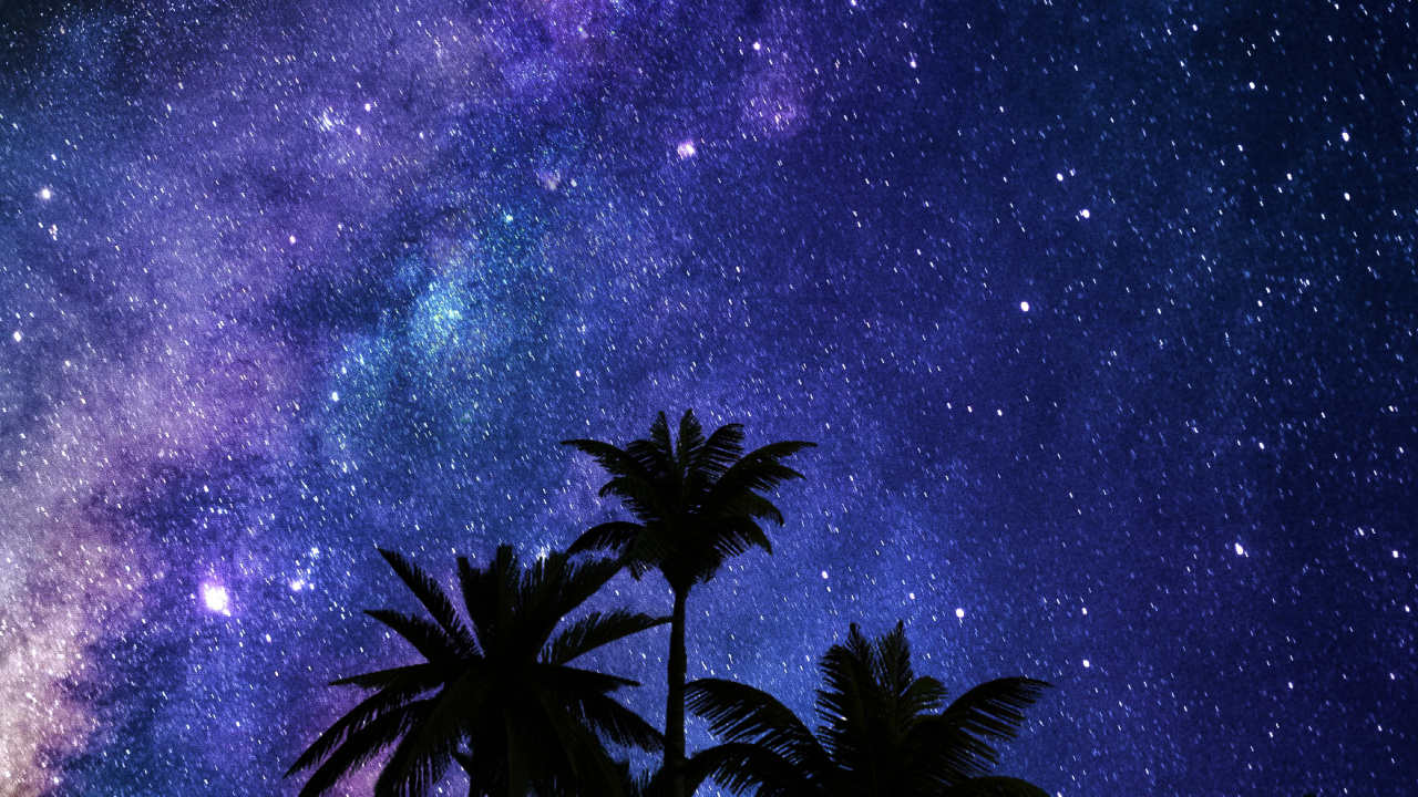 Vía Láctea, la Astronomía, Ambiente, Azure, Entorno Natural. Wallpaper in 1280x720 Resolution