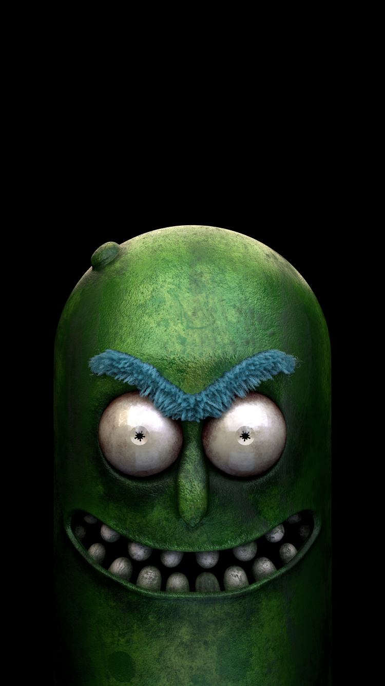 Amoled, Rick Und Morty Amoliert, Rick Sanchez, Gurke Rick, Meeseeks Und Zerstören. Wallpaper in 750x1334 Resolution