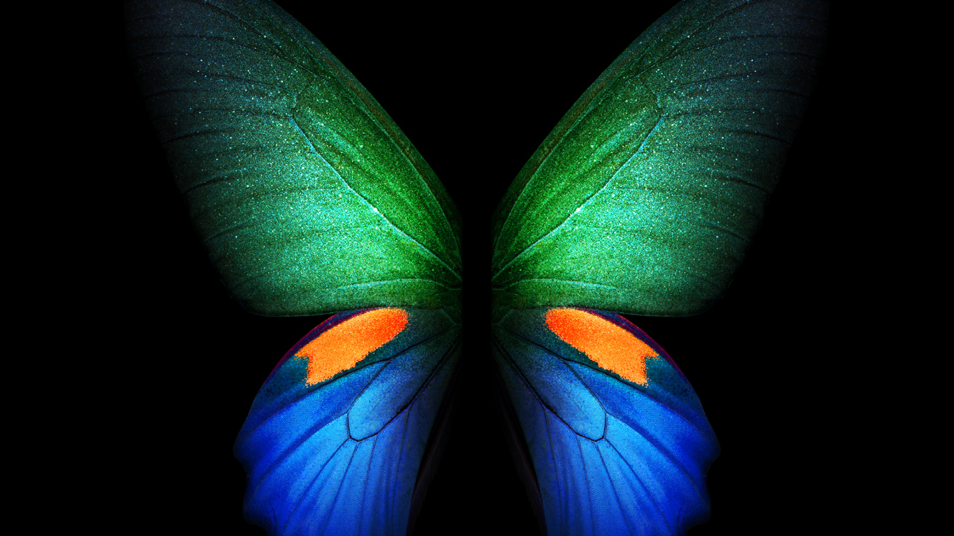 Samsung Galaxy, Samsung, Samsung Galaxy Fold, Galaxienfalte, Faltbares Smartphone. Wallpaper in 1366x768 Resolution