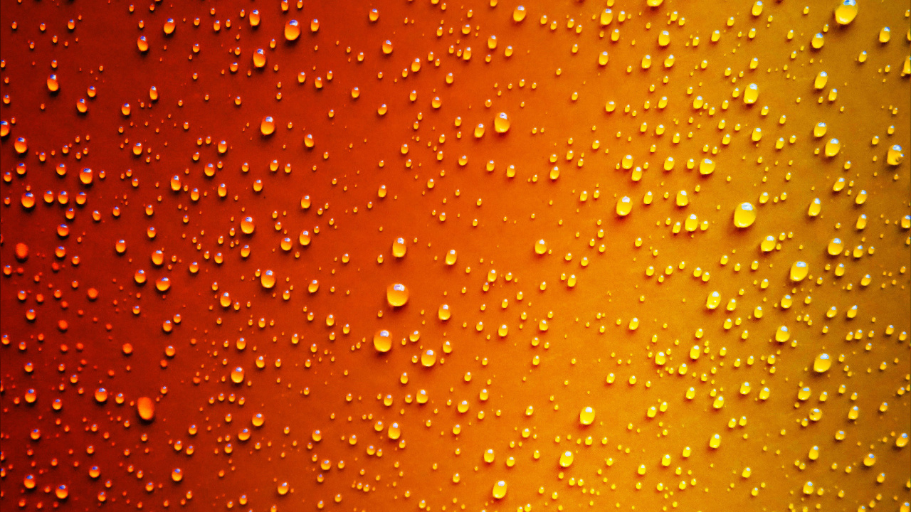 Gotas de Agua en el Panel de Vidrio. Wallpaper in 1280x720 Resolution