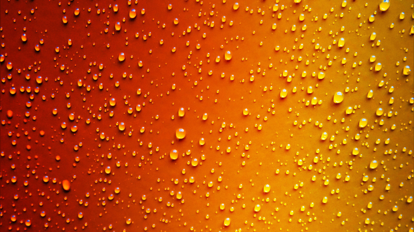 Water Droplets on Glass Panel. Wallpaper in 1366x768 Resolution