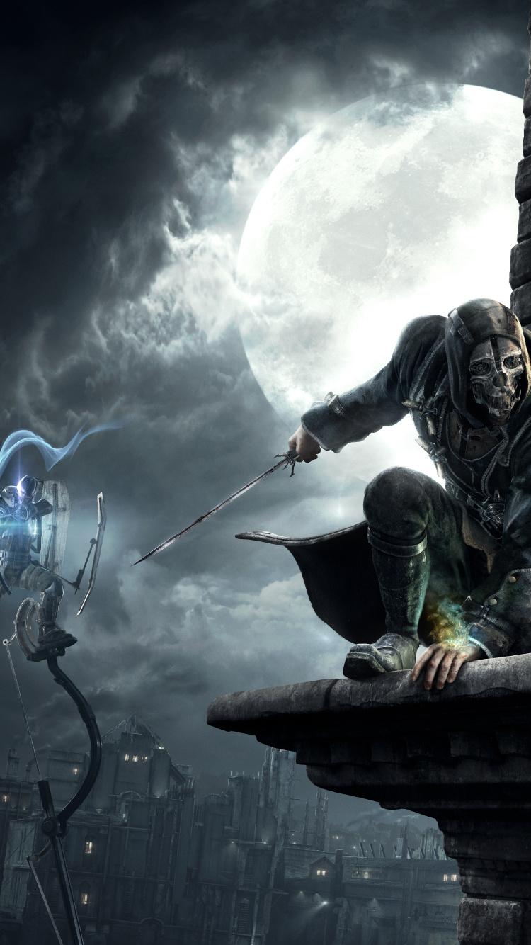 Jeu D'action Aventure, Emily Kaldwin, Composition Numérique, Jeu Pc, Dishonored 2. Wallpaper in 750x1334 Resolution