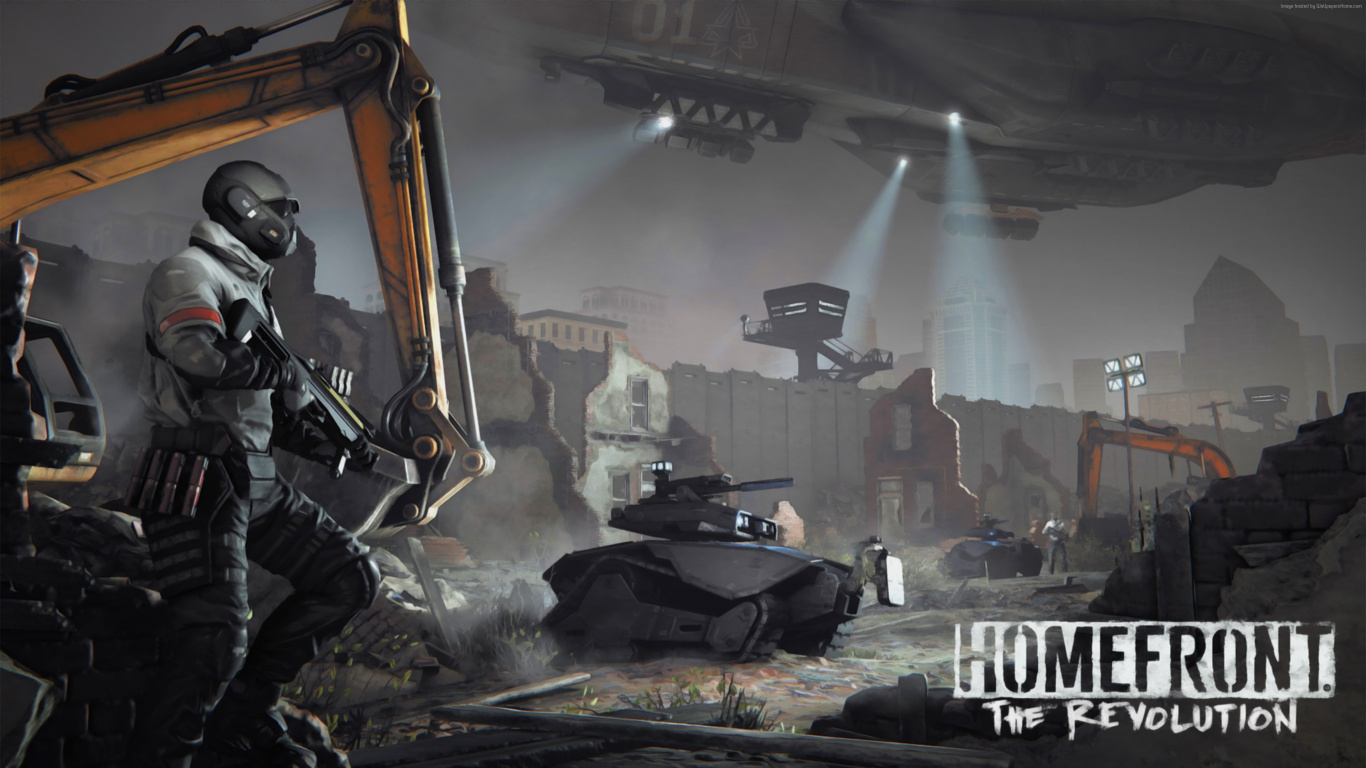 Homefront la Révolution, Homefront, Argent Profond, Monde Ouvert, Playstation 4. Wallpaper in 1366x768 Resolution