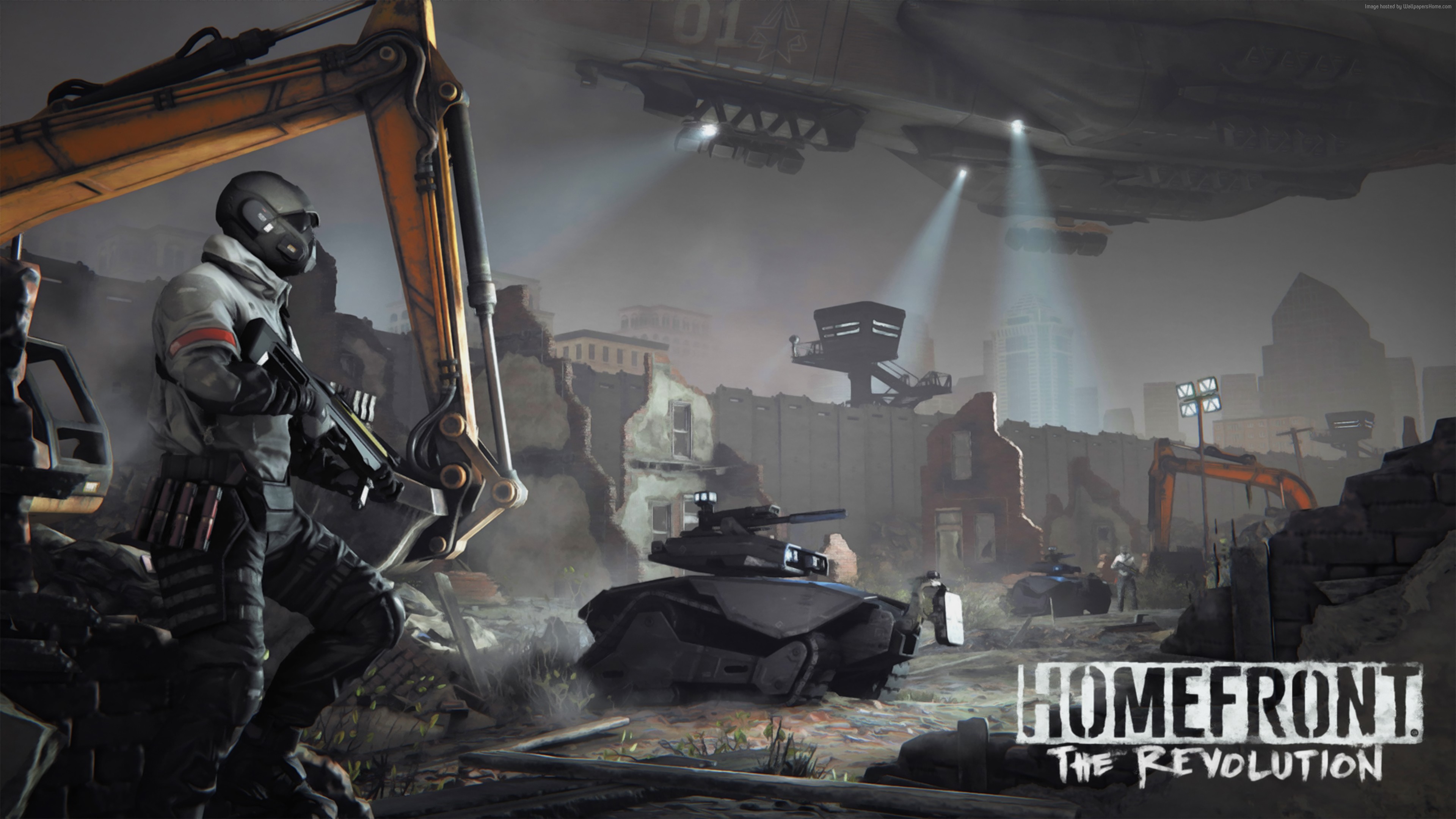 Homefront la Révolution, Homefront, Argent Profond, Monde Ouvert, Playstation 4. Wallpaper in 3840x2160 Resolution