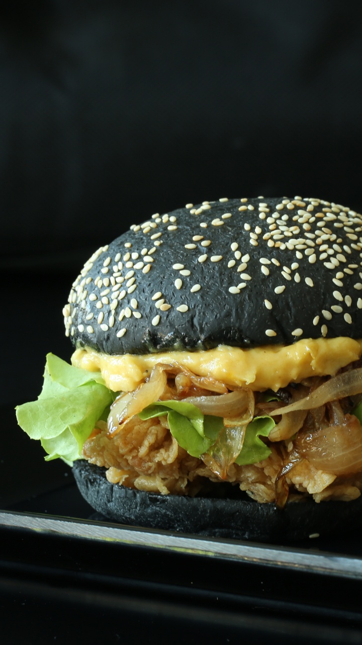 汉堡包, 快餐食品, 法式炸薯条, 食品, 木炭 壁纸 720x1280 允许