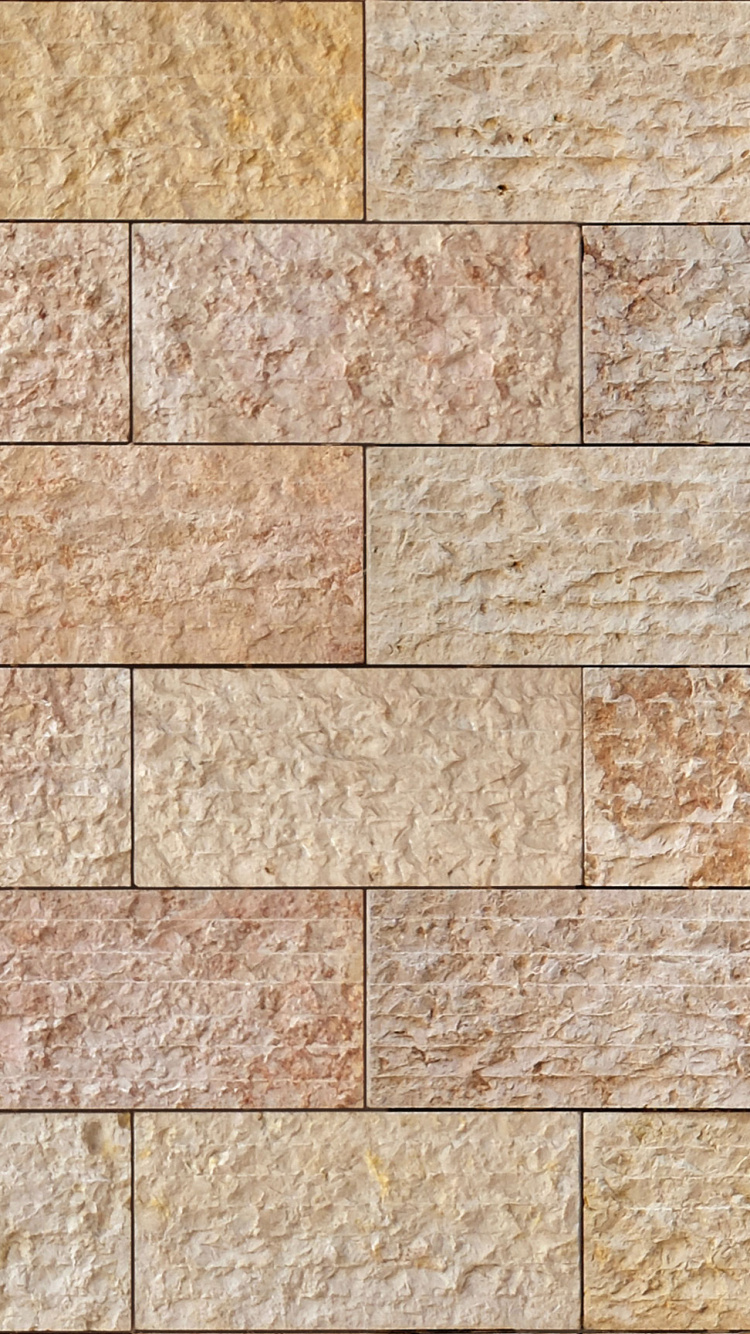 Mur de Briques Marron et Blanc. Wallpaper in 750x1334 Resolution