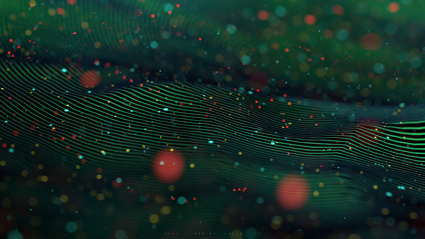 Luces Verde Azul y Rosa. Wallpaper in 1366x768 Resolution