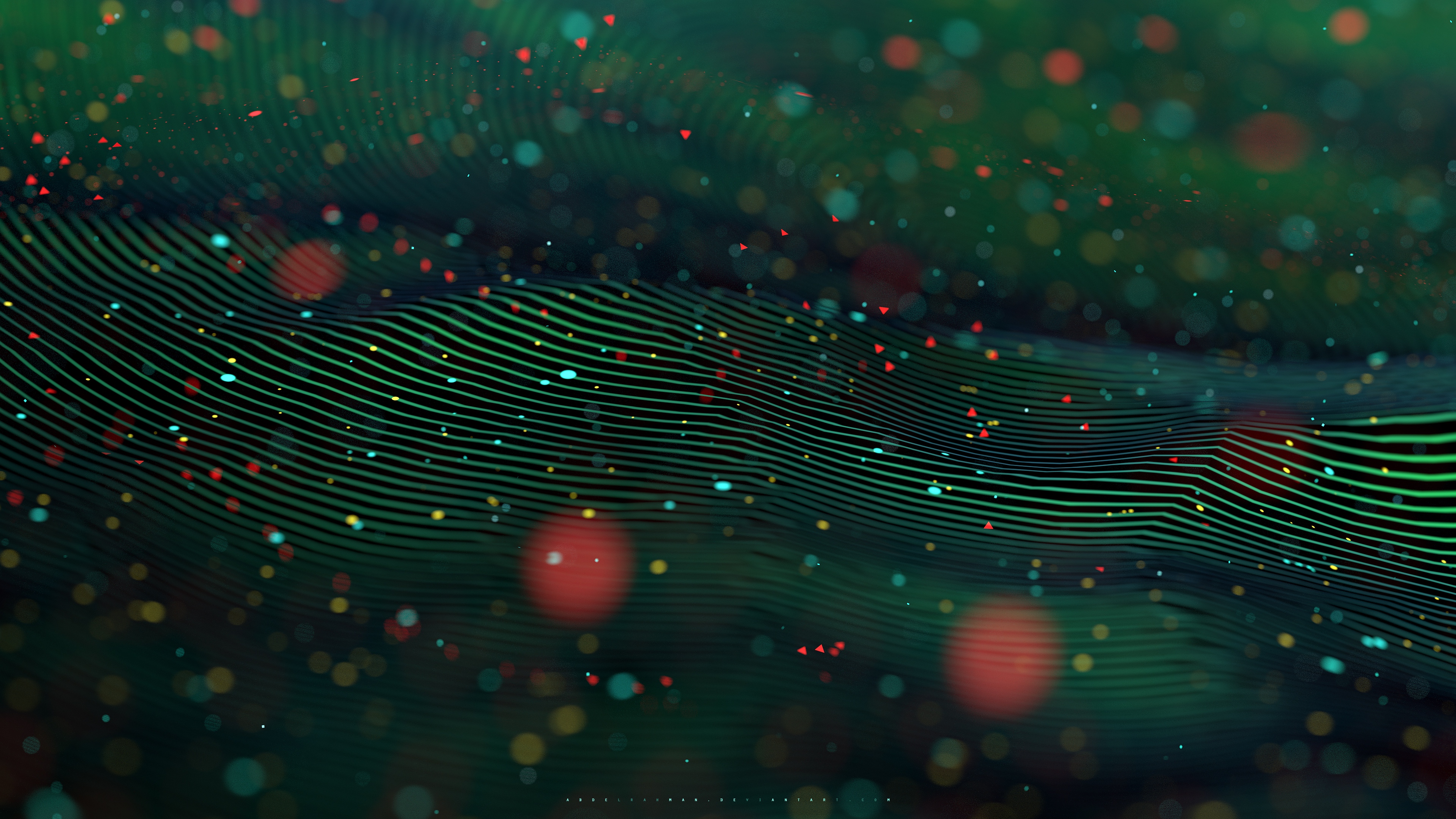 Luces Verde Azul y Rosa. Wallpaper in 3840x2160 Resolution