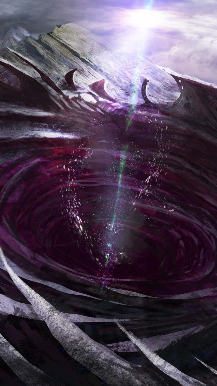 Peinture Abstraite en Noir et Blanc. Wallpaper in 720x1280 Resolution