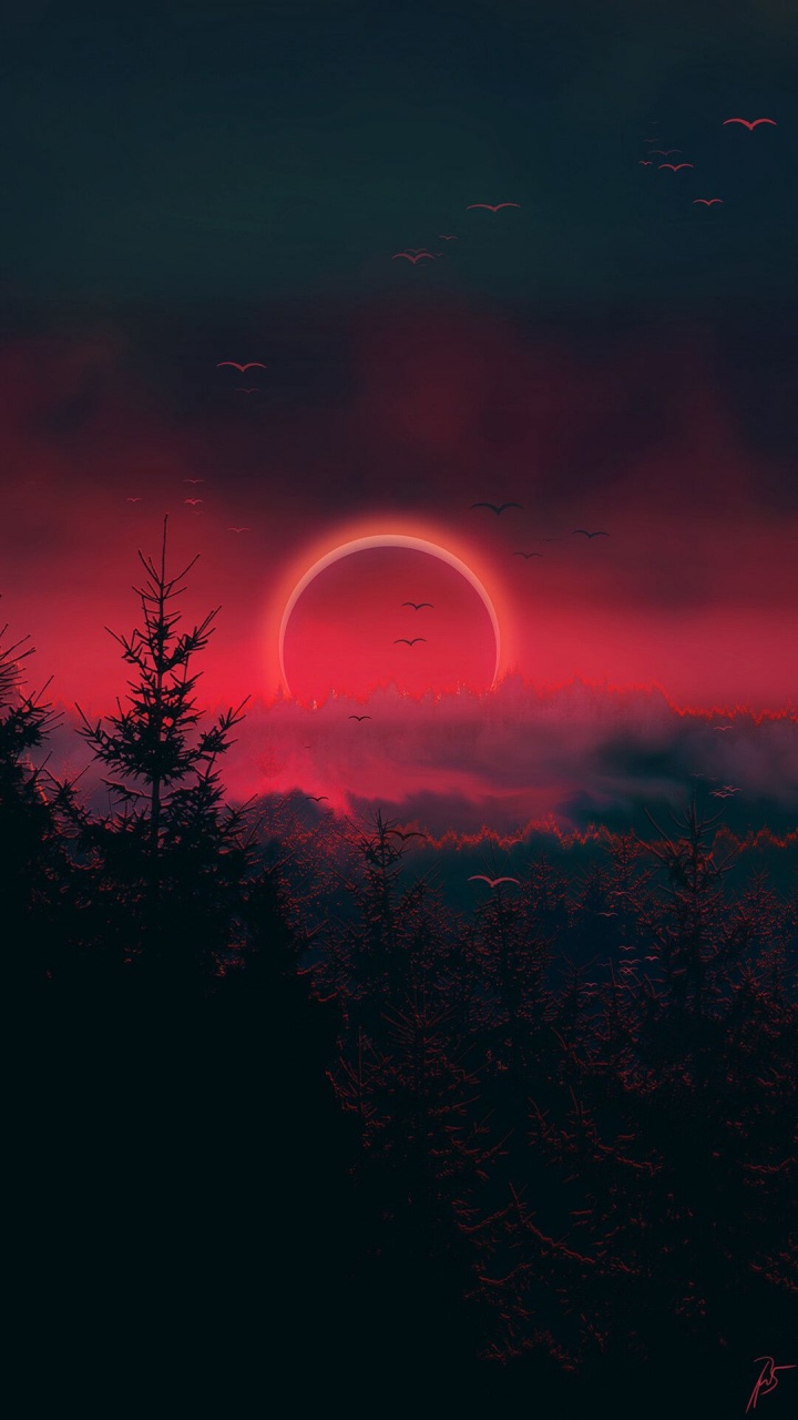 Magic Sunset Zedge, Sunset, Magic, Nature, Cloud. Wallpaper in 720x1280 Resolution