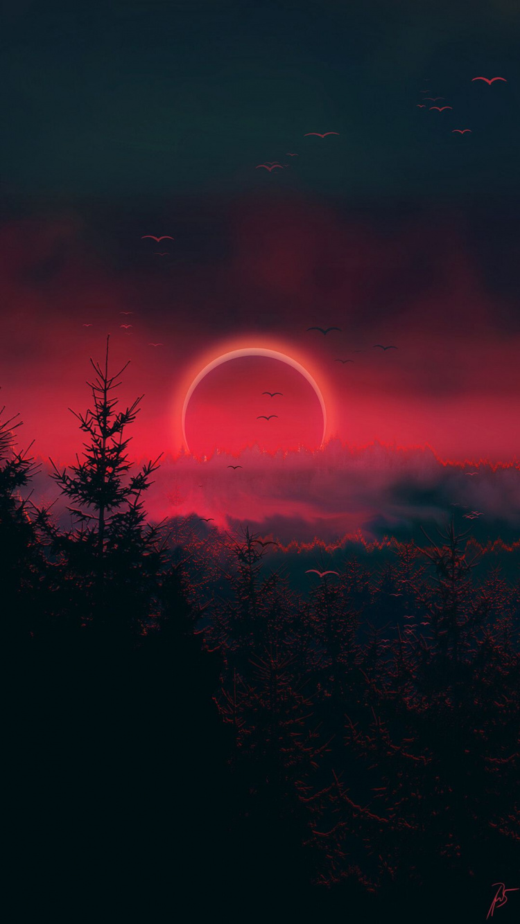 Magic Sunset Zedge, Sunset, Magic, Nature, Cloud. Wallpaper in 750x1334 Resolution