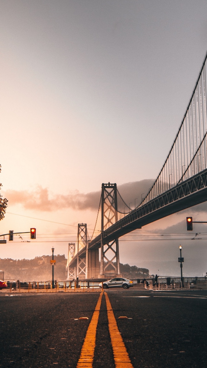 Gray Bridge Under Gray Sky. Wallpaper in 720x1280 Resolution