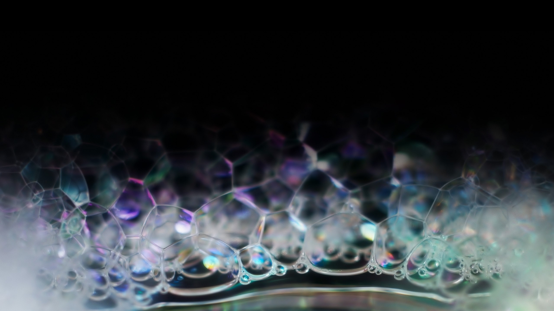 紫色的, 分形技术, 液泡沫, 放下, 宏摄影 壁纸 1920x1080 允许