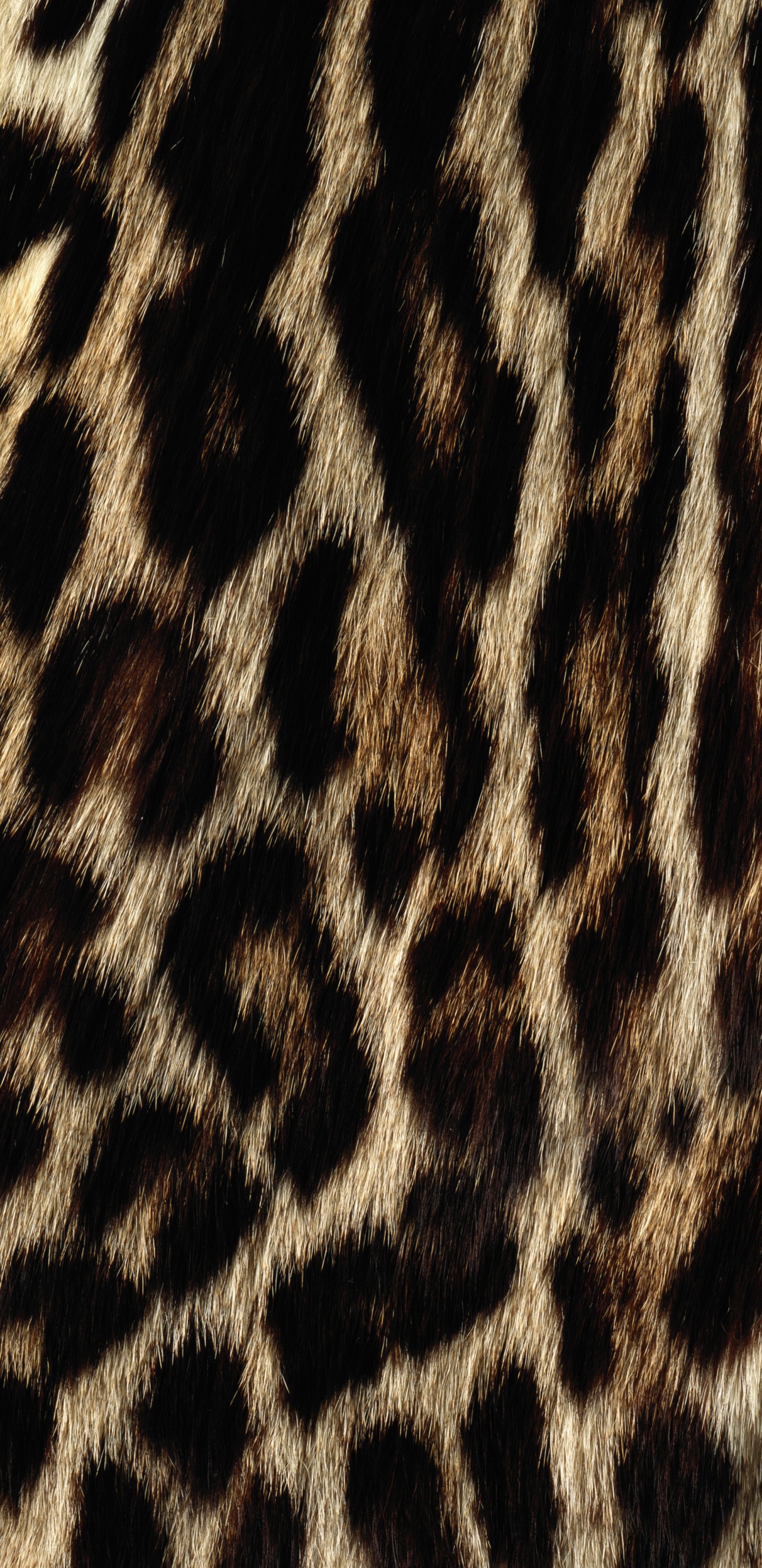 Schwarz-weißes Leoparden-Textil. Wallpaper in 1440x2960 Resolution