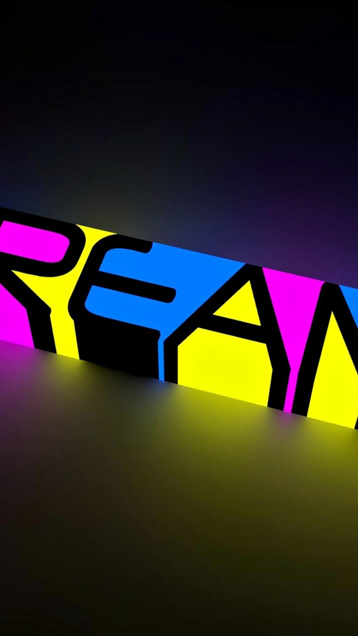 Rosa Und Gelber Buchstabe m. Wallpaper in 720x1280 Resolution