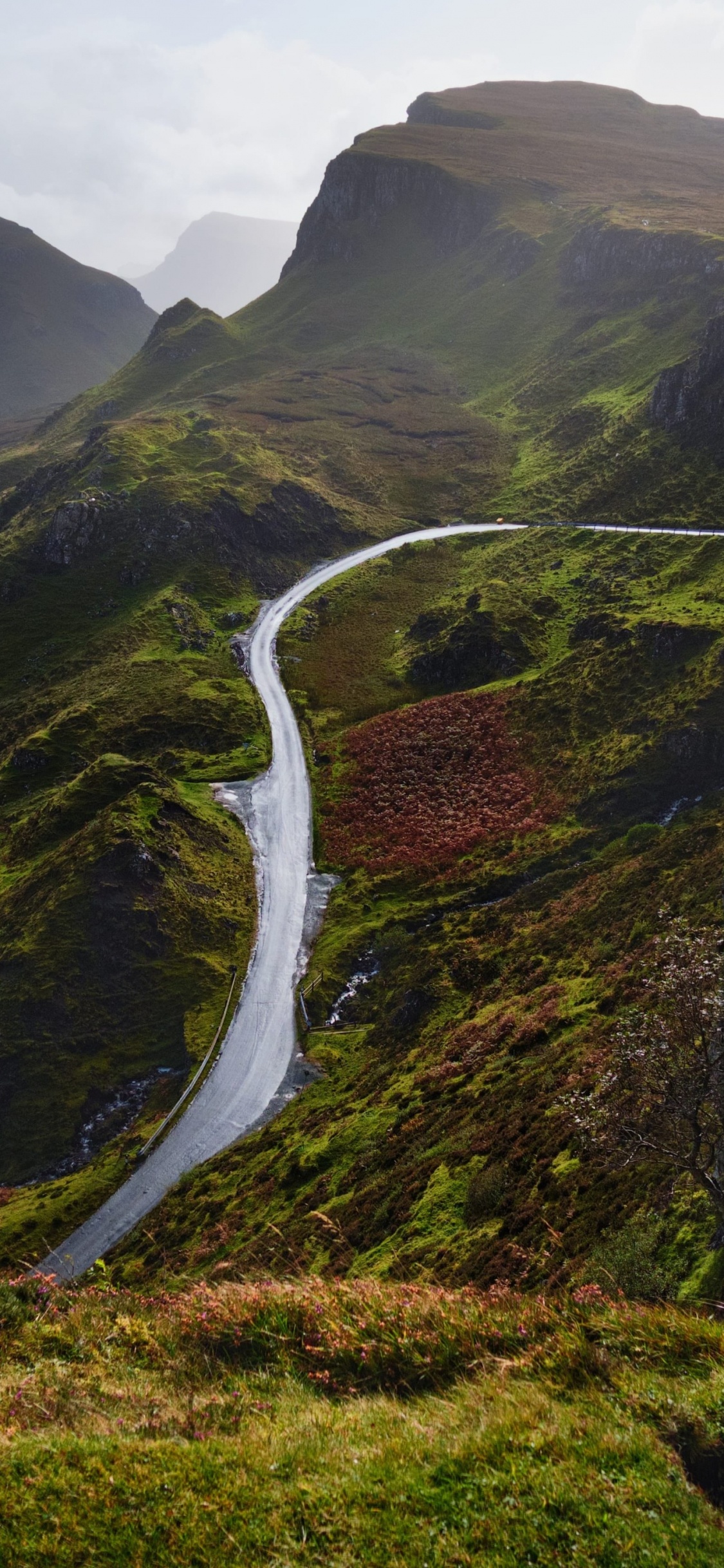 Cloud, Mountain, Plant Community, Natural Landscape, Slope. Wallpaper in 1125x2436 Resolution