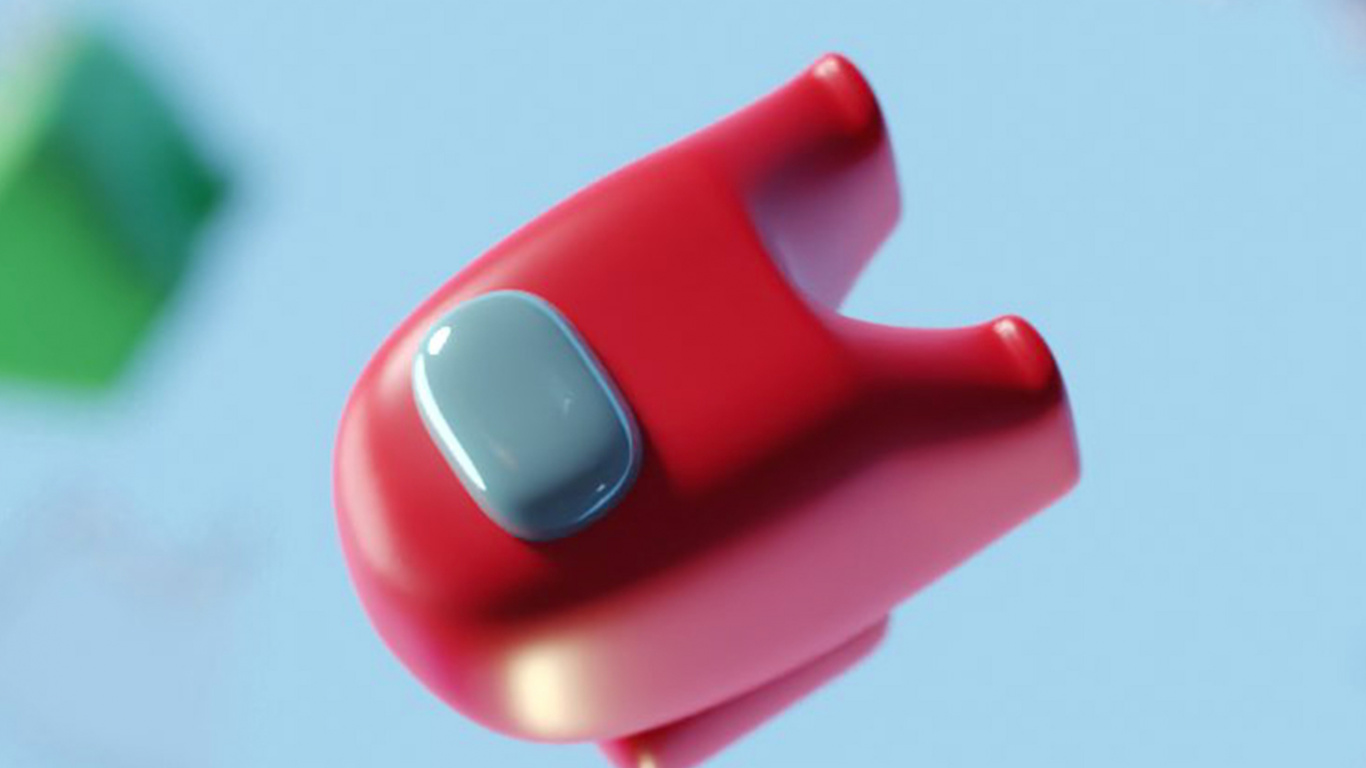 Among Us, Ios, Farbigkeit, Magenta, Carmine. Wallpaper in 1366x768 Resolution