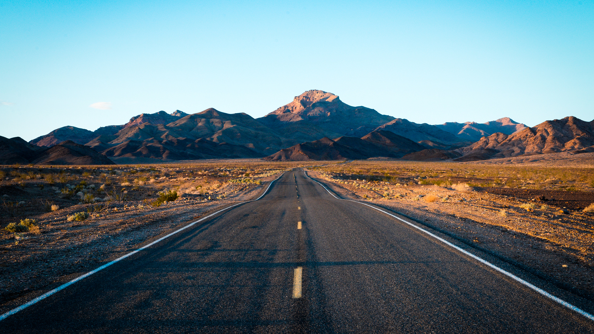 Usa, Death Valley, Road, Mountain, Valley. Wallpaper in 1920x1080 Resolution