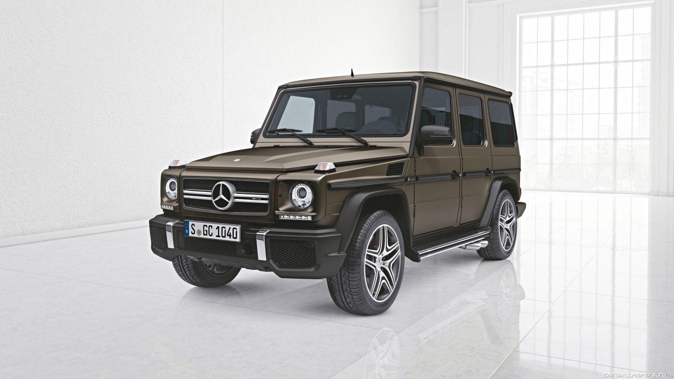 Brown Mercedes Benz g Class Suv. Wallpaper in 1366x768 Resolution