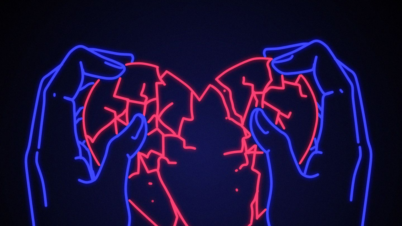 Peine D'amour, le Cœur Brisé, Cœur, Corps Humain, Manche. Wallpaper in 1366x768 Resolution