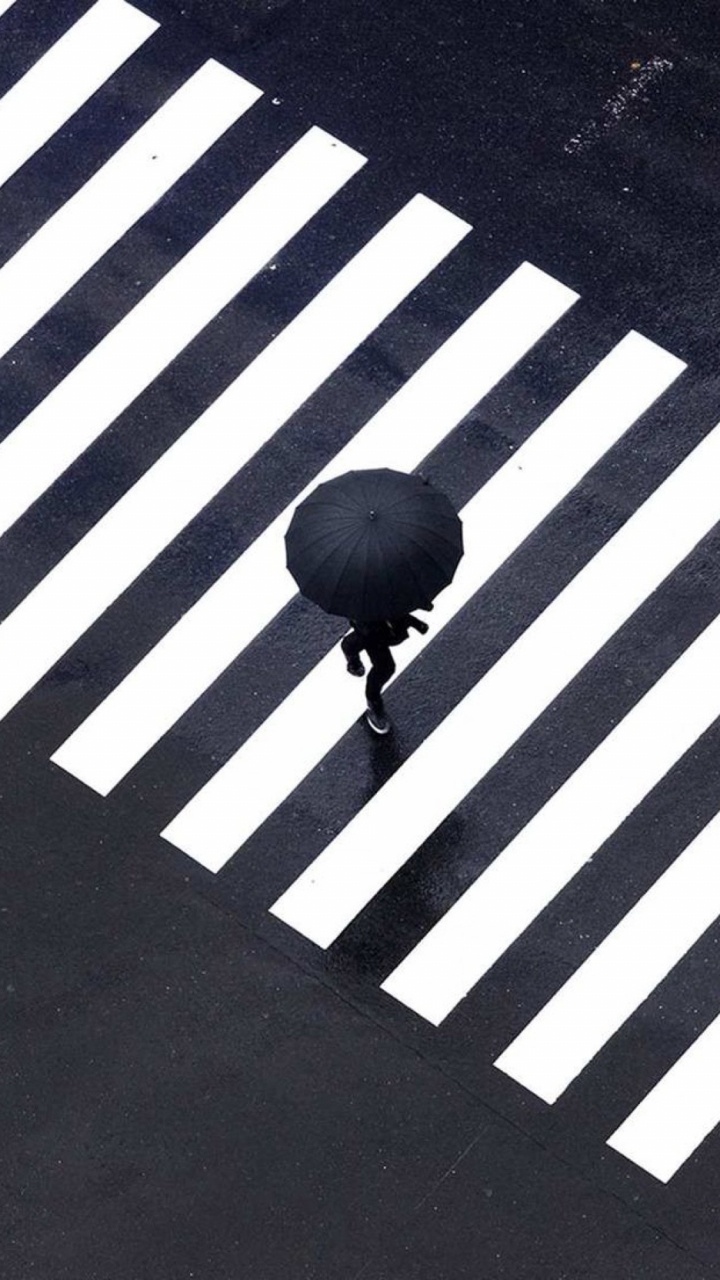 Zebra Crossing, Asphalt, Gesture, Grey, Road Surface. Wallpaper in 720x1280 Resolution