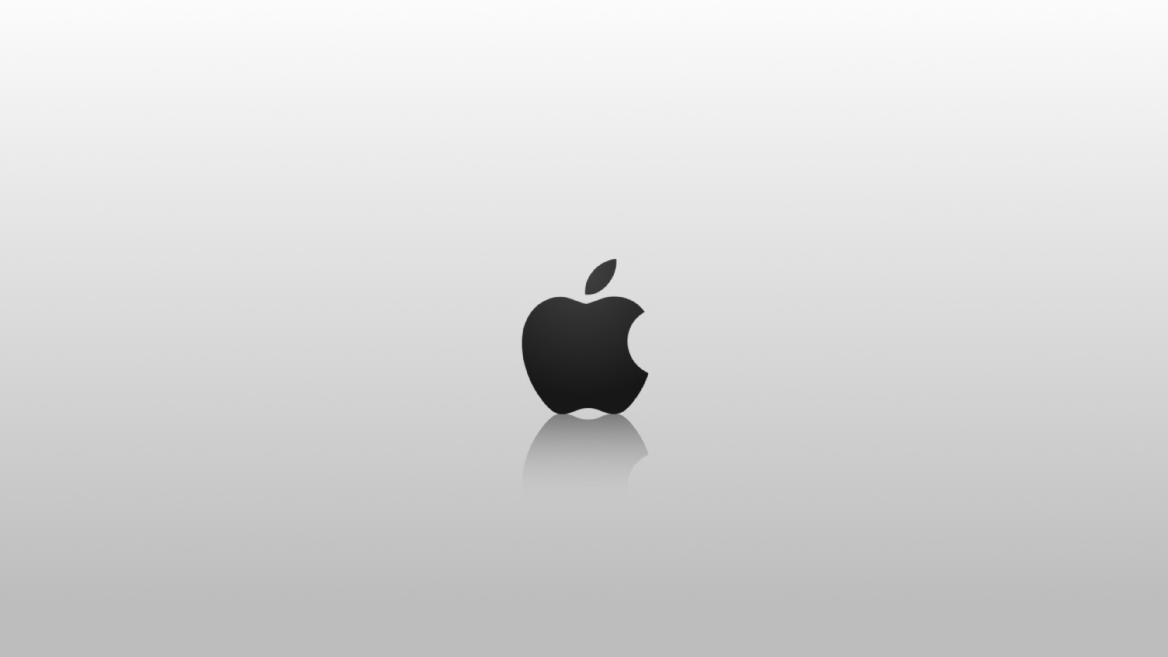 Apple, Blanco, Logotipo, Gráficos, Ilustración. Wallpaper in 3840x2160 Resolution