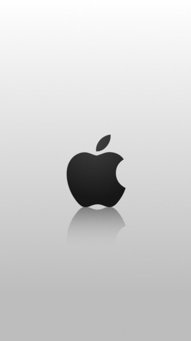 Apple, Blanco, Logotipo, Gráficos, Ilustración. Wallpaper in 750x1334 Resolution