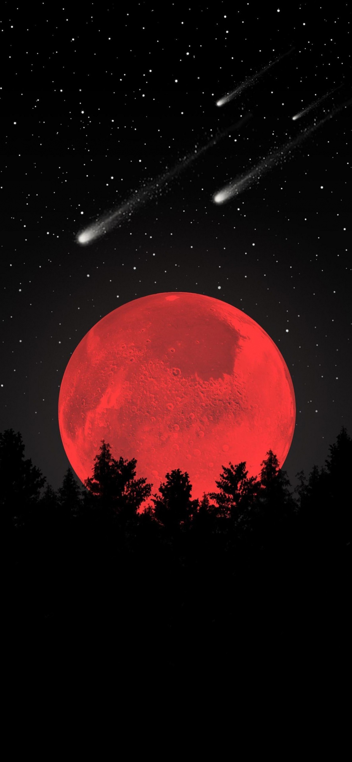 Marche Dans le Ciel, Atmosphère, Paysage Naturel, Objet Astronomique, Minuit. Wallpaper in 1125x2436 Resolution