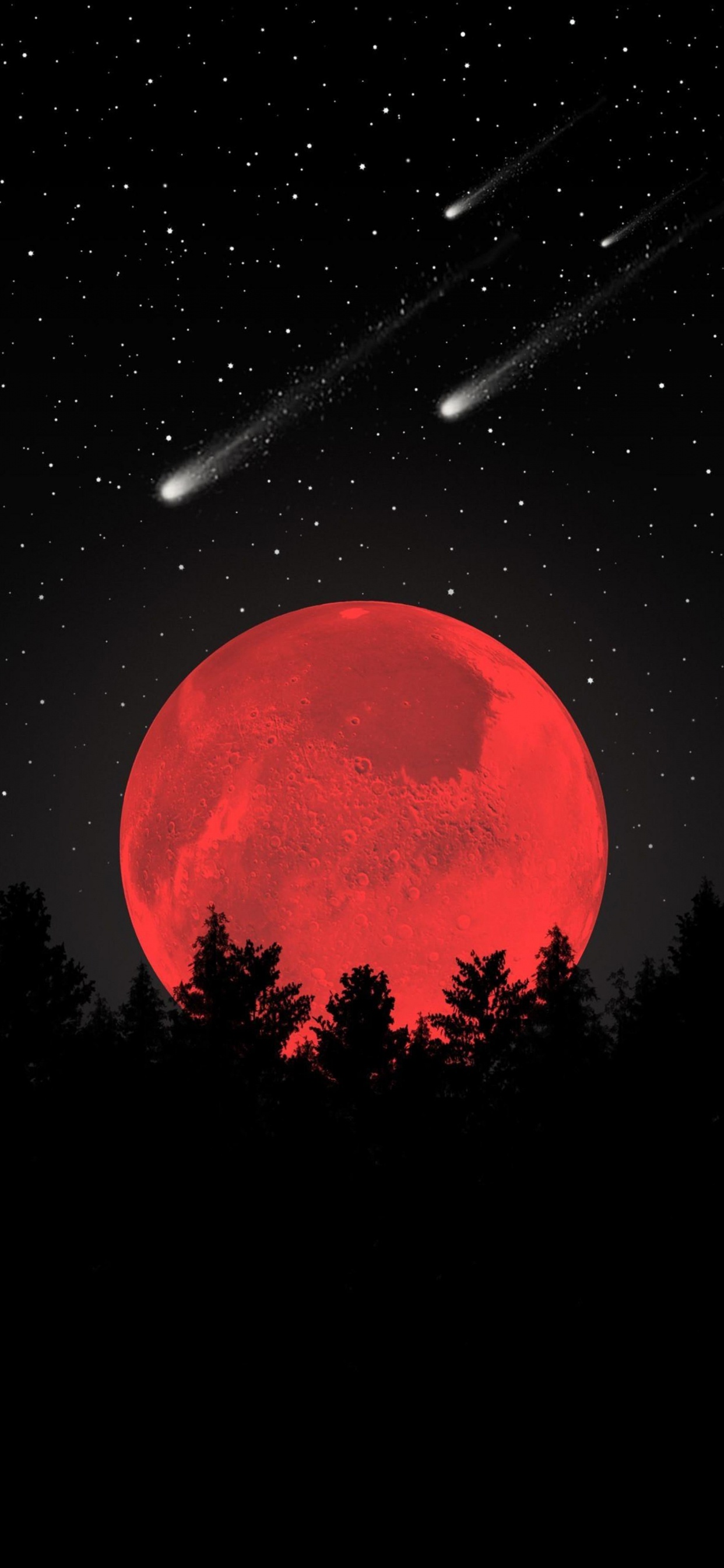 Marche Dans le Ciel, Atmosphère, Paysage Naturel, Objet Astronomique, Minuit. Wallpaper in 1242x2688 Resolution