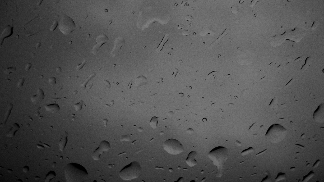 Water Droplets on Glass Panel. Wallpaper in 1366x768 Resolution