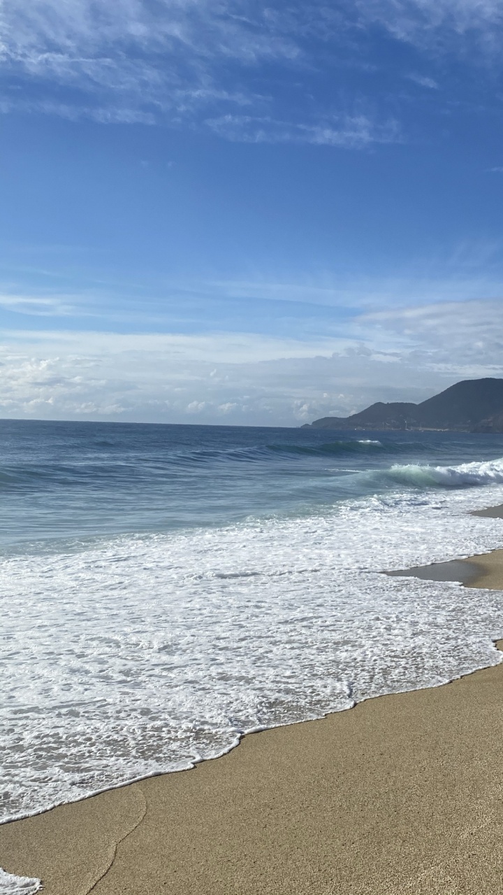 Sea, Water, Cloud, Beach, Tree. Wallpaper in 720x1280 Resolution