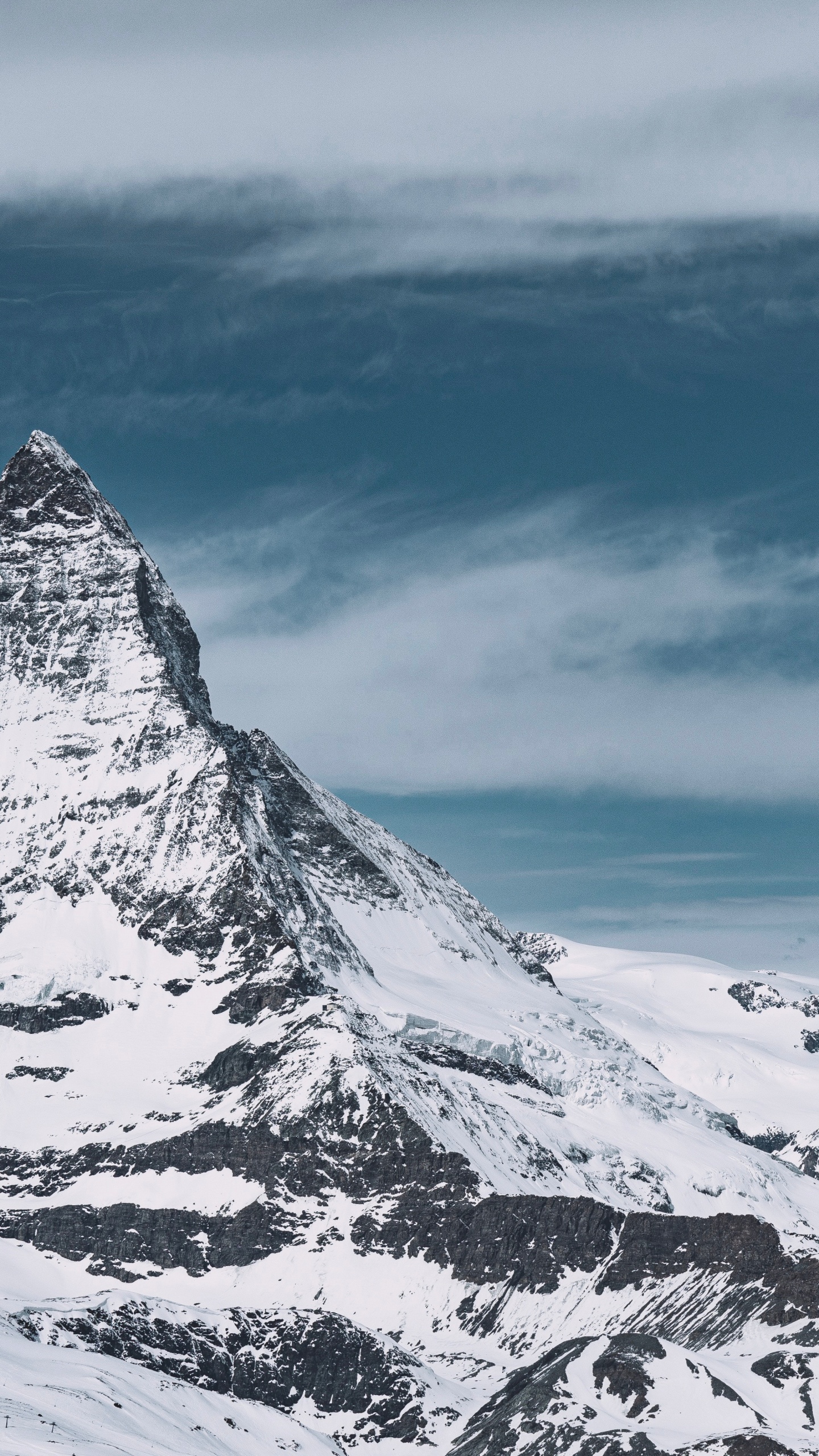 Alpes, Las Formaciones Montañosas, Riffelsee, Montaña, Nieve. Wallpaper in 1440x2560 Resolution