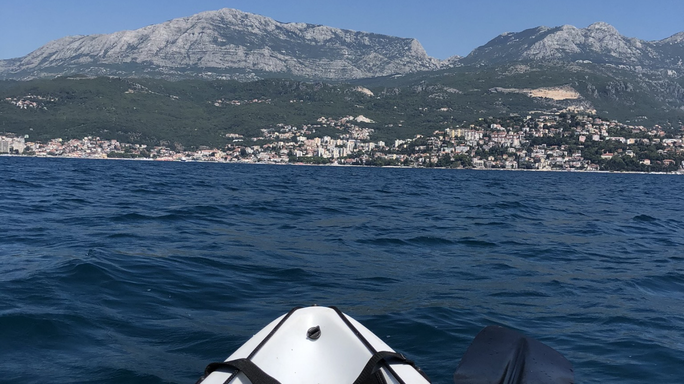 Water, Boat, Fjord, Boating, Mountain Range. Wallpaper in 1366x768 Resolution