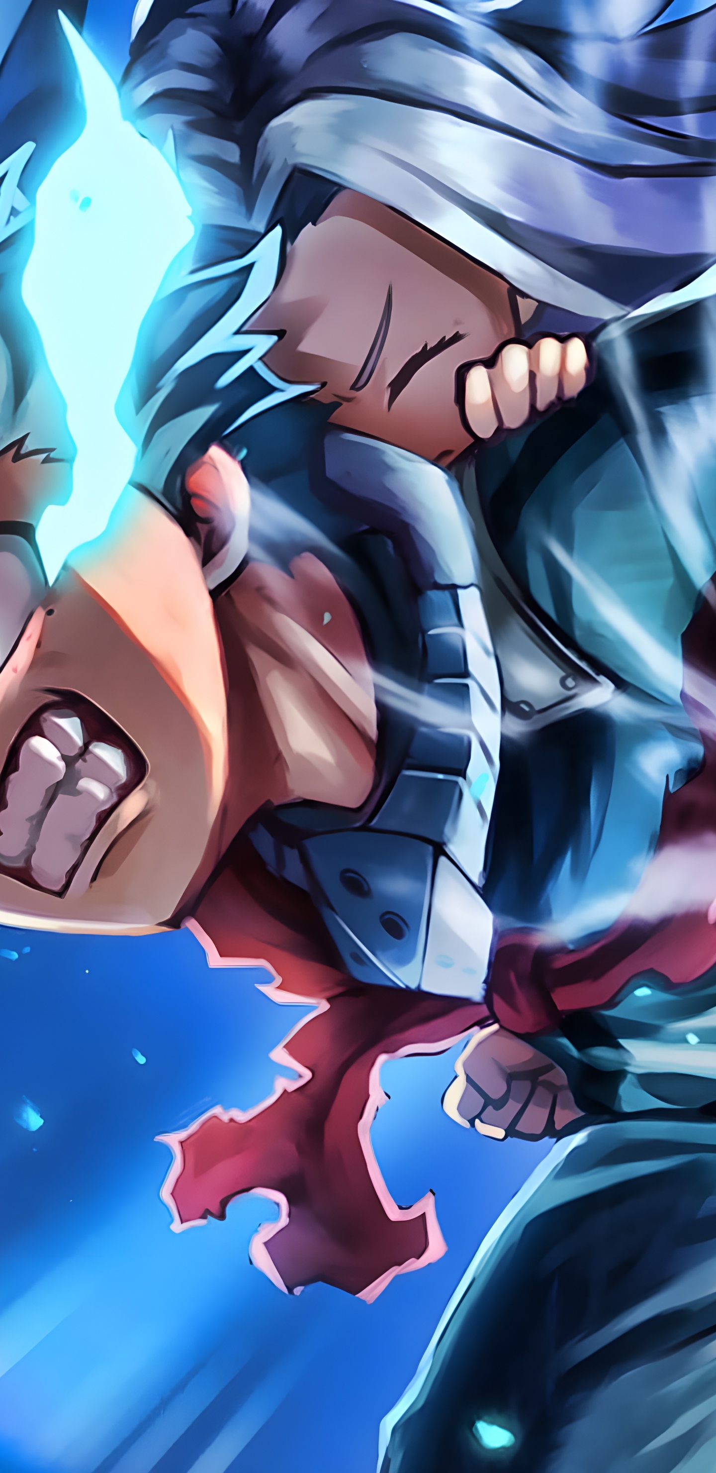 Anime, Izuku Midoriya, All Might, My Hero Academia, Anime Art. Wallpaper in 1440x2960 Resolution