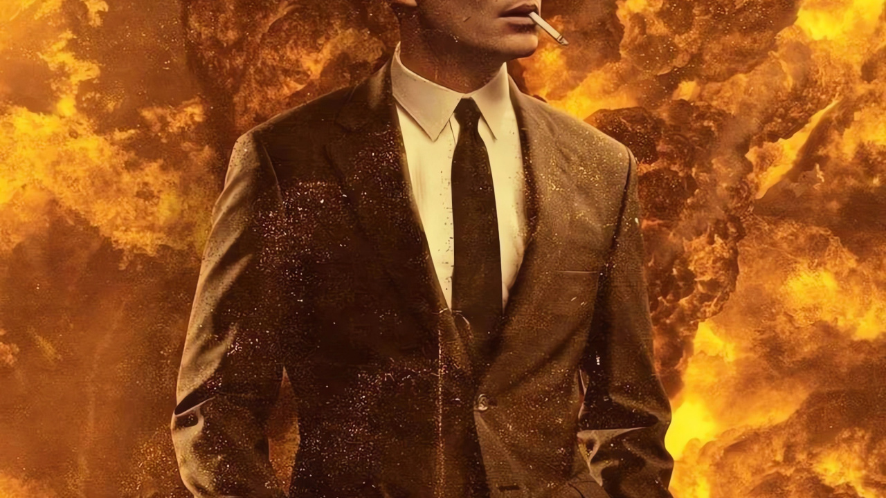 Cilian Murphy, Oppenheimer, Cartel, Cartel de la Película, Sombrero. Wallpaper in 1280x720 Resolution