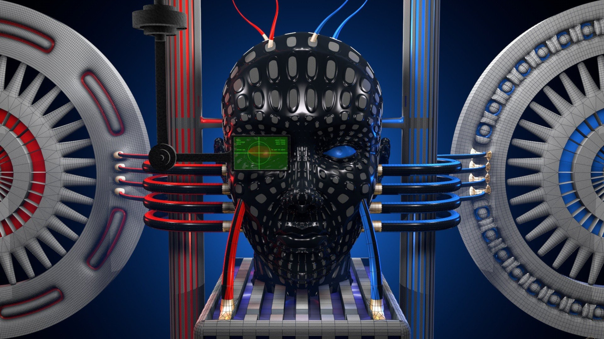 Decoración de Calavera en Blanco y Negro. Wallpaper in 1920x1080 Resolution