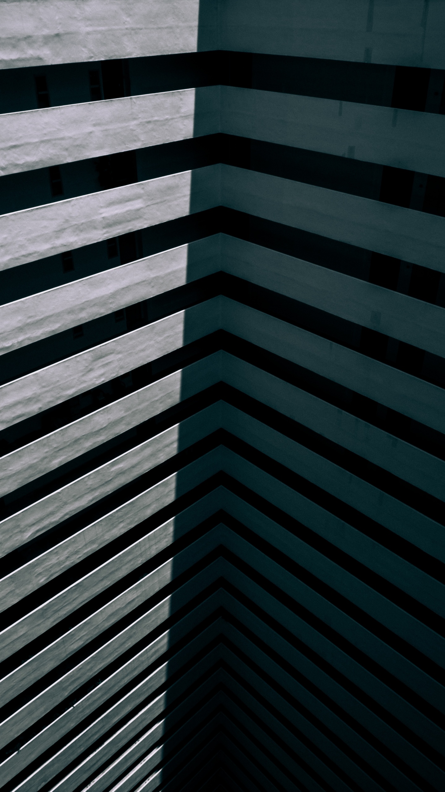 Schwarz-weiß Gestreiftes Textil. Wallpaper in 1440x2560 Resolution