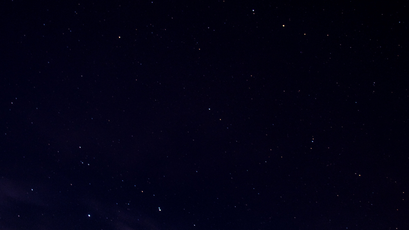 Starry Night Sky Over The Starry Night. Wallpaper in 1366x768 Resolution