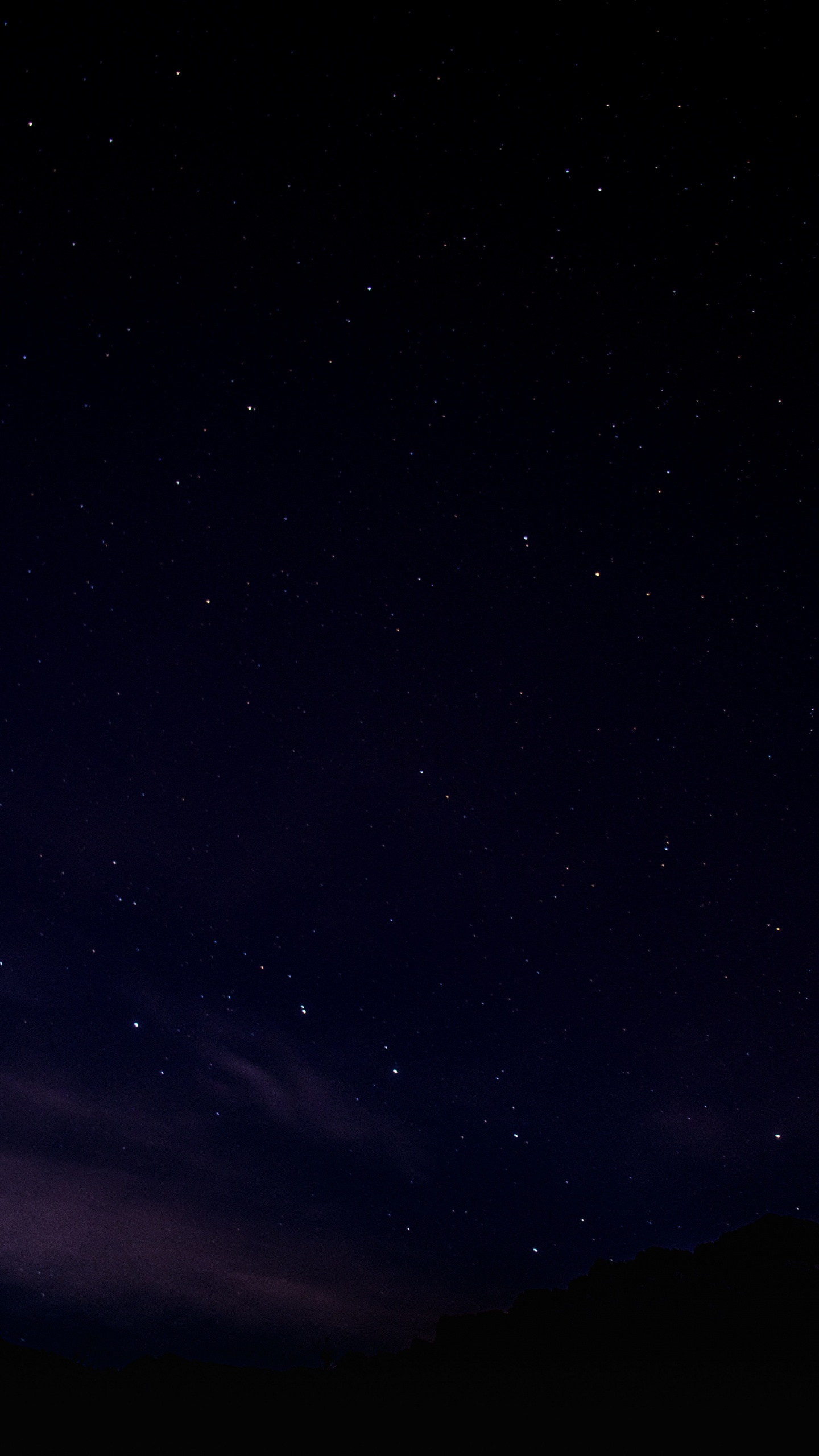 Starry Night Sky Over The Starry Night. Wallpaper in 1440x2560 Resolution