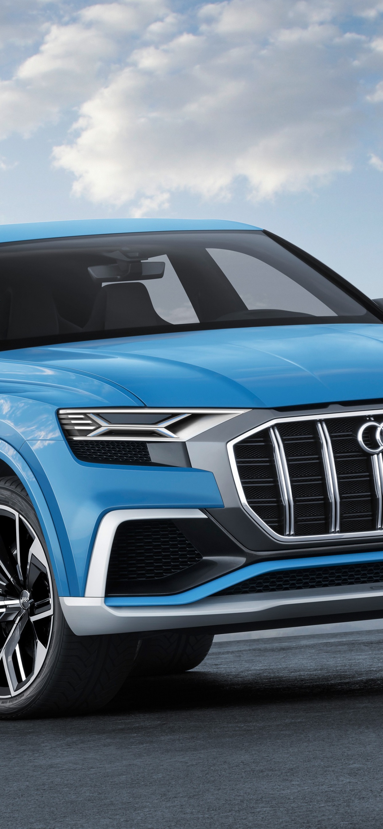 Audi q8 2018, Audi Sq5 2018, Audi R8, Coche, Audi Q7. Wallpaper in 1242x2688 Resolution
