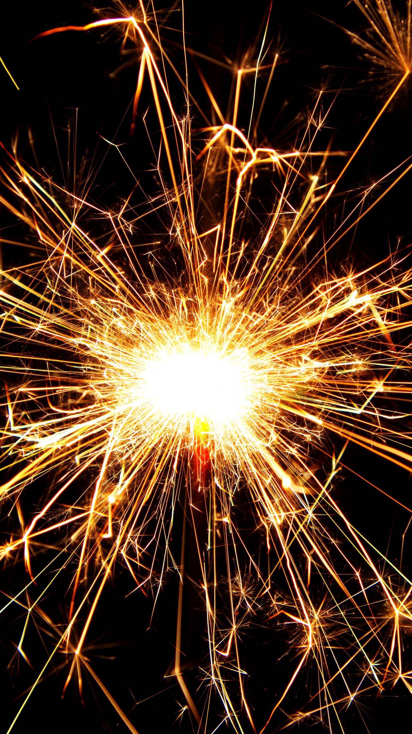 Wunderkerze, Feuerwerk, Licht, Diwali, Neue Jahre Tag. Wallpaper in 1440x2560 Resolution