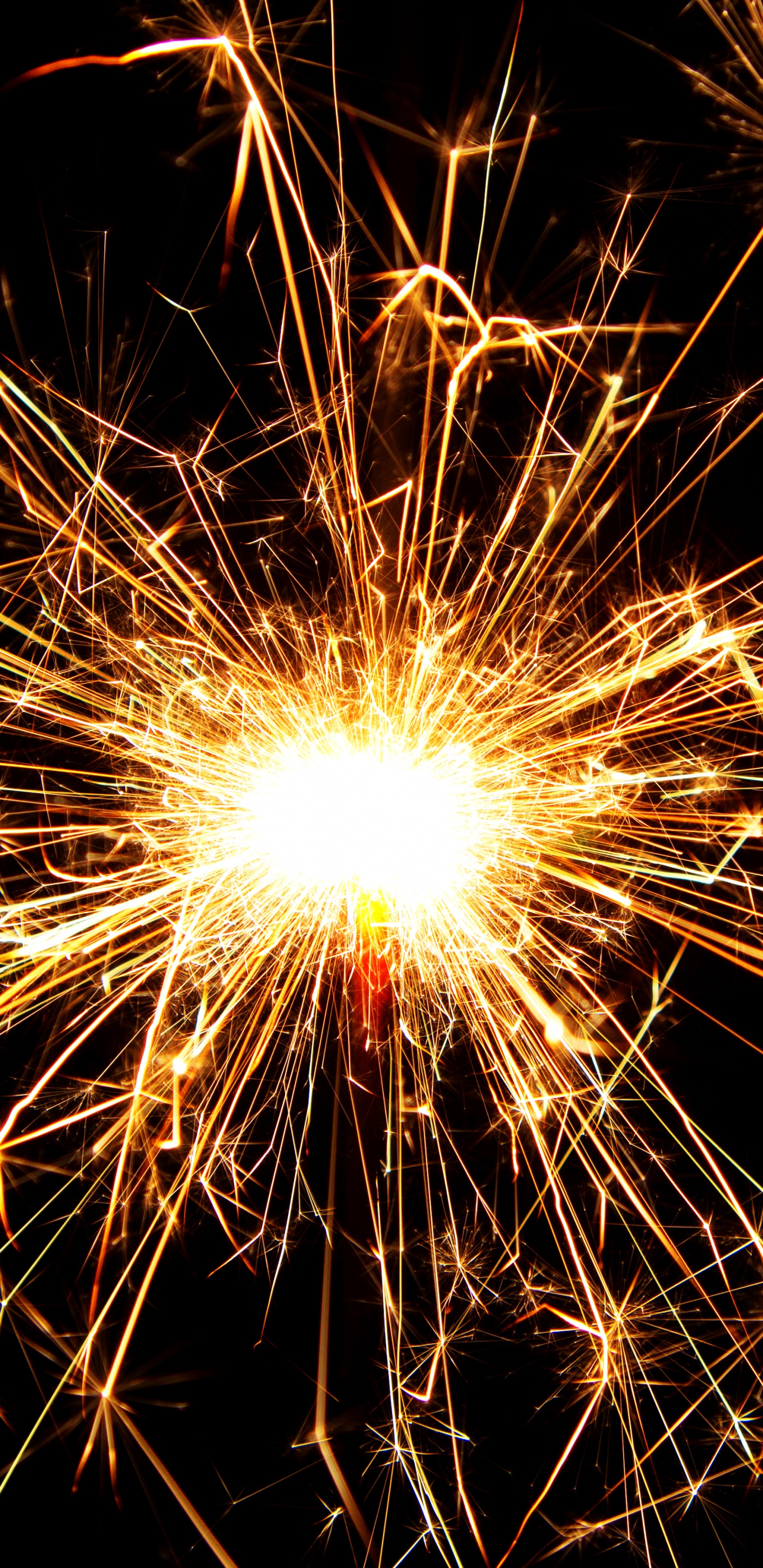 Wunderkerze, Feuerwerk, Licht, Diwali, Neue Jahre Tag. Wallpaper in 1440x2960 Resolution
